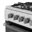 Cocina Multigas Essential Philco PHCN50PNS 50 cm Plateada con Puerta de Doble Vidrio