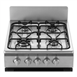 Cocina Multigas Essential Philco PHCN50PNS 50 cm Plateada con Puerta de Doble Vidrio