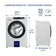 Lavarropas Drean LCFDR0608LB 6Kg 800Rpm Blanco Inverter