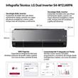 Aire Acondicionado Lg S4-W12JARPA 3600W Frio Calor Dual Inverter