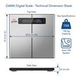 Balanza Digital GA.MA G5000 Plataforma de Acero Inoxidable Hasta 150 kg