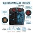 Caloventor Eléctrico Cuadrado Eiffel E-541 1000/2000W con Termostato y Función Ventilación
