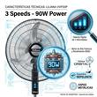 Ventilador Liliana VVP20P De Pie 20" 90W 3 Velocidades