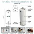 Termotanque Escorial ESC-120L 120 Litros A Gas Superior