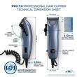 Cortadora de Pelo GA.MA Pro 7.6 Premium Azul con Motor Magnético y 4 Peines