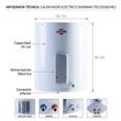Termotanque Sherman TECC055ESHK2 55 Litros Electrico Inferior