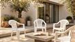 Sillon Mica Trenzado Blanco