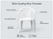 Sillon Mica Trenzado Blanco