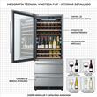 Cava Php YC-510 108 Botellas Dual Zone 9 Bandejas Luz interior