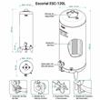Termotanque Escorial ESC-120L 120 Litros A Gas Superior