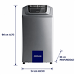 Lavarropas Drean LSDR0680TS0 6.5Kg 800Rpm Concept Neo Fuzzy Gris