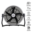 Ventilador Turbo PHP 20PH-2110 20" 90W 3 Velocidades Piso Pared Negro
