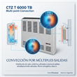 Calefactor Ctz T-6000 TB 6000 Calorias A Gas Tiro Balanceado