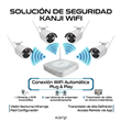 Nvr Kanji KJ-NVRW8 + 4 Camaras Wifi 8 Canales 1Tb 1080P