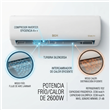 Aire Acondicionado Bgh-Silent Air BS26WCEW 2600W Frio Calor Split