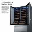 Cava Php YC-618 3 Zonas 20 Bandejas Azul Luz interior