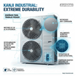 Aire Acondicionado Kanji Home KJHFO72R4 Piso Techo 18000W Frío/Calor