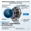 Smartwatch Udfine Power 2 1.6" Amoled IA Bluetooth Plateado
