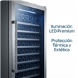 Cava Php YC-510 108 Botellas Dual Zone 9 Bandejas Azul Luz interior