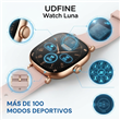 Smartwatch Udfine Luna 1.7" AMOLED Bluetooth Dorado