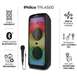 Parlante Philco TPL4500 Portatil 5300W Bluetooth Luz Led