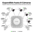 Nvr Kanji KJ-NVRW8 + 4 Camaras Wifi 8 Canales 1Tb 1080P