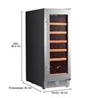 Cava Php YC-60 18 Botellas Panel Led