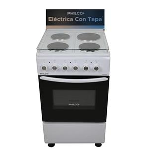 Cocina Philco PHCE051B 50Cm Blanca Eléctrica Tapa Vidrio