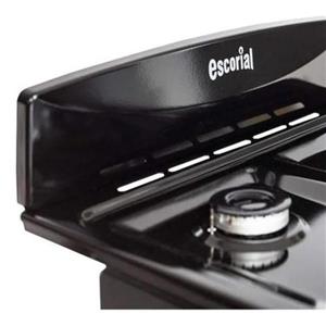 Cocina Escorial CANDOR BLK S2 GN 51Cm Negro Gas Natural
