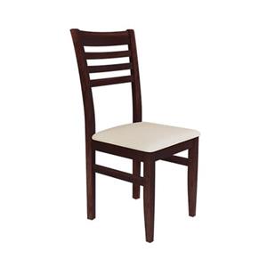 Silla Adm Amoblamientos 350-02 095 Tapizado Beige Patas Caoba