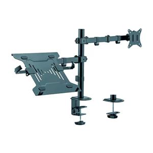 Soporte de Escritorio para Monitor y Notebook Onebox OB-LCD25 de 13" a 32" con Base Móvil