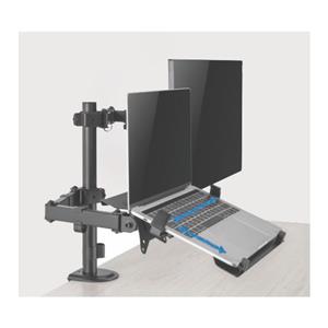 Soporte de Escritorio para Monitor y Notebook Onebox OB-LCD25 de 13" a 32" con Base Móvil