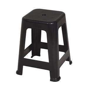 Banqueta Mor 15151129 Plastica Negra