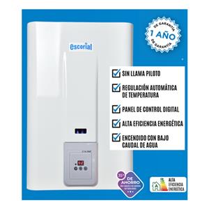 Calefon Escorial CE-14L Smart 14 Litros Gas Natural
