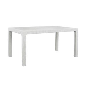 Mesa Rectangular Avelino 105/HK003 150X80 Regulable Blanco de Exterior