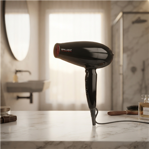 Secador de Pelo GA.MA Brilliant Tourmaline Ion 2200W Negro Motor DC Nano Silver