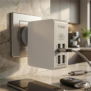 Cargador Tagwood ICHAR34 Pared Con 4 USB