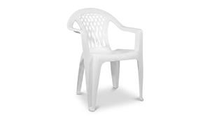 Sillon Mica Trenzado Blanco