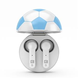 Auricular Eurosound ES-FB1804-WA Futbol Bluetooth In Ear Azul y Blanco